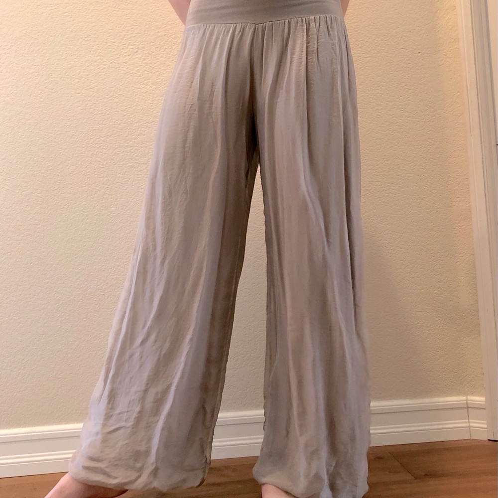 Silk pants